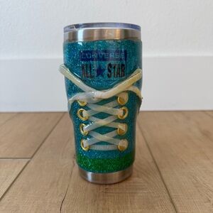 Converse Glitter Tumbler with Sneaker Lace Design 20 oz
